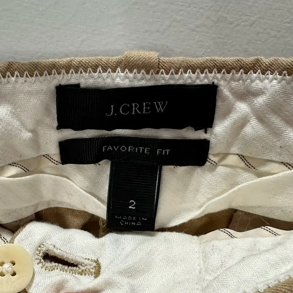 J. Crew Favorite Fit Khaki Women’s Pants size 2